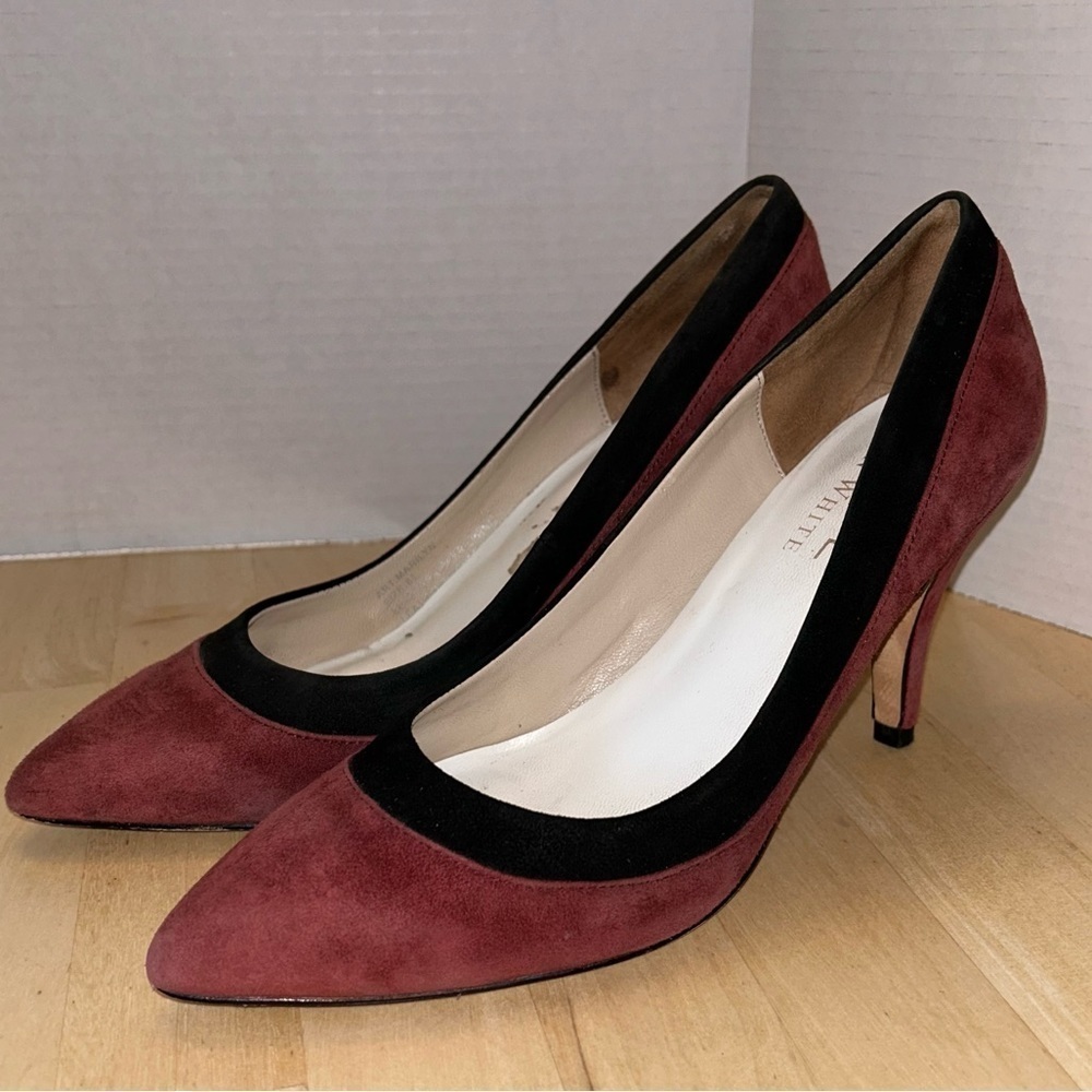 Ron White Suede Heels